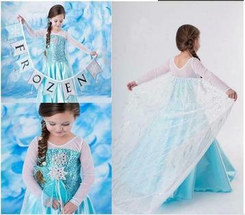 Elza Frozen jurk met lange sleep NIEUW Carnavalskleding en Verkleedspullen Marktplaats