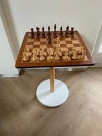 Schaakspel - Hout walnoot, Antiek en Kunst