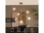 Lucide LESTER - Plafonnière - 6xE27 - Dimbaar - Mat Goud /, Verzenden, Zo goed als nieuw
