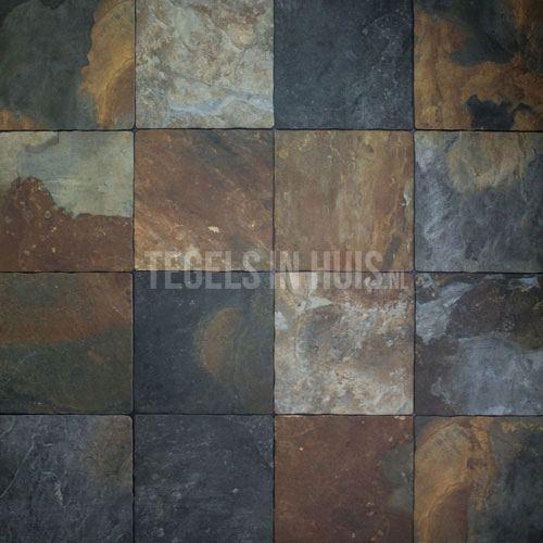 Flagstone multicolor 30x30 getrommeld  tegeloutlet, Doe-het-zelf en Verbouw, Tegels, Nieuw, 10 m² of meer, Keramiek, Ophalen of Verzenden