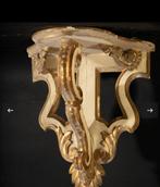 Wandtafel - Verguld hout - Houten uitgehouwen console