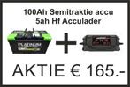 Platinum 100ah Semitraktie accu + Hf Lader gratis bezorgd, Watersport en Boten, Nieuw, Ophalen of Verzenden, Motor en Techniek