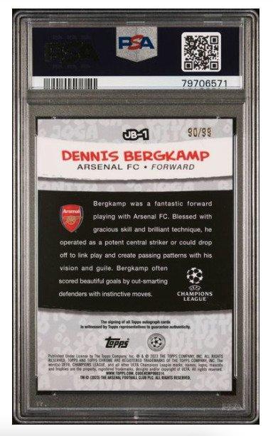 2022 Topps Chrome - Dennis Bergkamp #JB1 - Autograph PSA 8 -, Verzamelen, Stickers