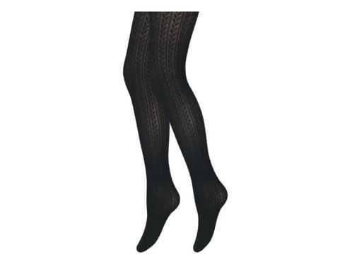 Panty - Ribgebreid - Gestreept - Zwart, Kleding | Dames, Leggings, Maillots en Panty's, Verzenden