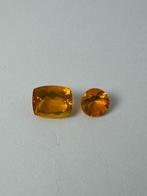 Zonder Minimumprijs - 2 pcs Oranje Vuuropaal - 5.38 ct -, Sieraden, Tassen en Uiterlijk, Edelstenen, Nieuw