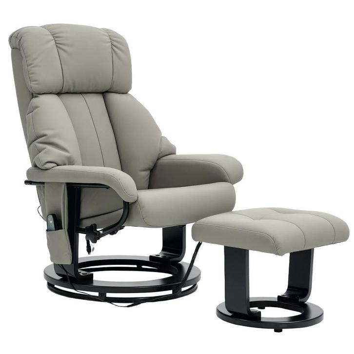 TRUUSK Relaxstoel met Voetenbank - Massagestoel met Ligfunct, Huis en Inrichting, Fauteuils, Nieuw, Verzenden