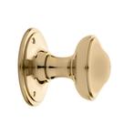 Vaste ronde deurknop 55mm in messing gelakt - voor binnen..., Ophalen of Verzenden, Nieuw, Koper of Messing, Overige typen