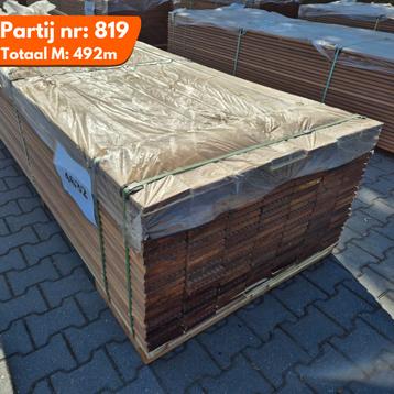 Bangkirai Vlonderplanken 3350x145x21mm beschikbaar voor biedingen