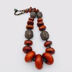 Tibetaans/Nepalees Amber en Silver Belangrijke XL Ritueel