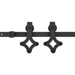 Zwarte Schuifdeurrails - 183cm - retourdeal - Moderne Look, 80 tot 100 cm, Binnendeur, Nieuw, Ophalen of Verzenden