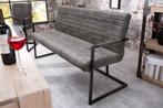 industrieele sledebank LOFT 160cm vintage grijs met, Huis en Inrichting, Banken | Bankstellen, Ophalen of Verzenden, Nieuw
