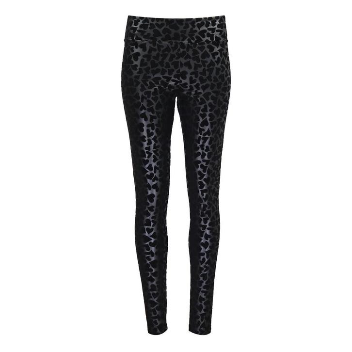 Frogbox • zwarte hartjes legging • 36, Kleding | Dames, Broeken en Pantalons, Zwart, Nieuw, Maat 36 (S), Verzenden