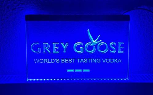 Grey Goose neon bord lamp LED verlichting reclame lichtbak, Verzamelen, Merken en Reclamevoorwerpen, Nieuw, Verzenden