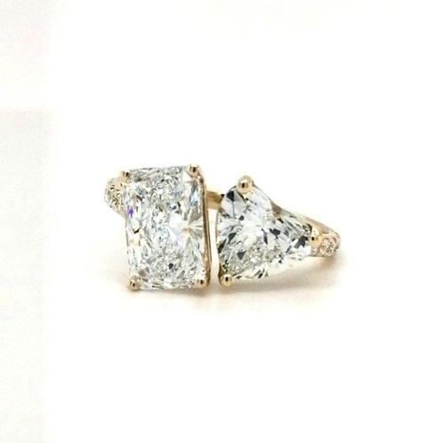 Zonder Minimumprijs - Ring - 14 karaat Geel goud - 3.68ct., Sieraden, Tassen en Uiterlijk, Ringen
