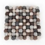 Vilten onderzetter vierkant grijstinten - 20x20cm NIEUW, Ophalen of Verzenden, Nieuw