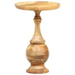 Bijzettafel Rond 43X43X66 Cm Massief Mangohout, Verzenden, Nieuw