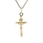 Gouden kruis hanger 14 karaat, Verzenden, Zo goed als nieuw, Goud, Goud