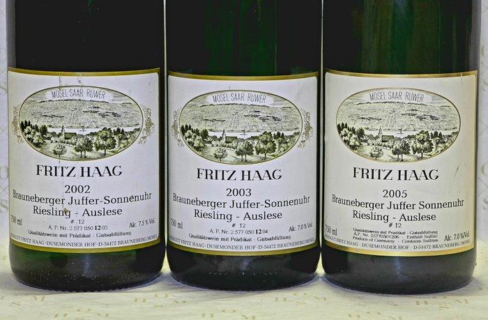 2002 & 2003 & 2005 Sensual Slate Secrets - Fritz Haag,, Verzamelen, Wijnen