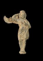 Oud-Romeins Brons Statuette van Eros vermomd als een acteur, Antiek en Kunst