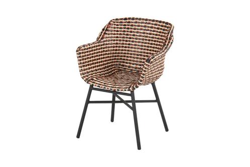 Hartman Delphine dining stoel black - coral, Tuin en Terras, Tuinstoelen, Nieuw, Overige materialen, Verzenden