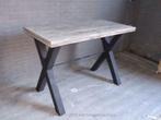 Bartafel Cross Industrieel - 150 x 80 x 100 cm - Meerdere, Huis en Inrichting, Tafels | Eettafels, Ophalen of Verzenden, Nieuw