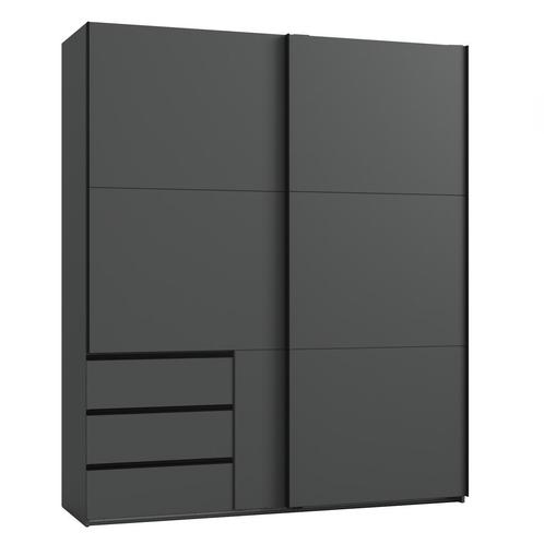 SALE: -17% Woonexpress Kledingkast Oss - Spaanplaat - Grijs, Huis en Inrichting, Kasten | Kledingkasten, 50 tot 75 cm, Met deur(en)