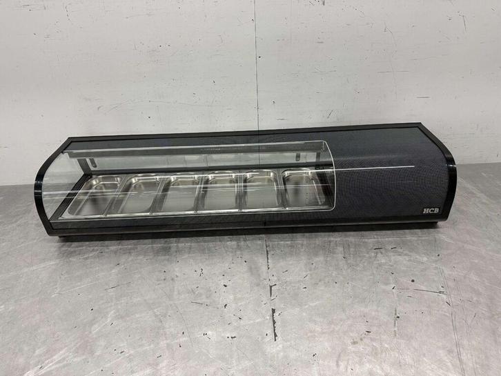 HCB Sushivitrine Tapasvitrine Opzet koelvitrine 6 x 1/3 GN, Zakelijke goederen, Horeca | Keukenapparatuur, Nieuw in verpakking