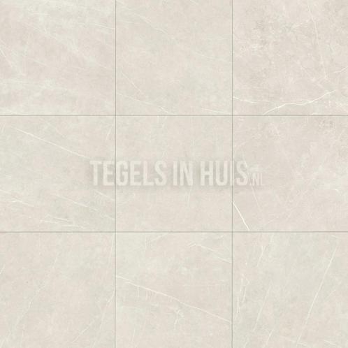 Vloertegel / wandtegel ticino stone ivoor gepolijst 60x60, Doe-het-zelf en Verbouw, Tegels, Vloertegels, Nieuw, 10 m² of meer