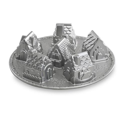 Nordic Ware Kerst Dorpje Bakvorm, Hobby en Vrije tijd, Taarten en Cupcakes maken, Nieuw, Verzenden