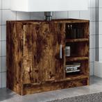vidaXL Wastafelkast 63x29x55 cm bewerkt hout gerookt, Verzenden, Nieuw, Minder dan 100 cm