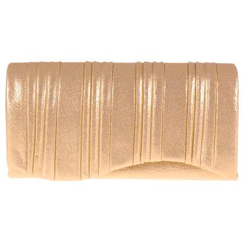 Avondtasje/Gala - Glimmend Goudkleurig Plisse - Envelopmodel, Sieraden, Tassen en Uiterlijk, Tassen | Damestassen, Geel, Nieuw