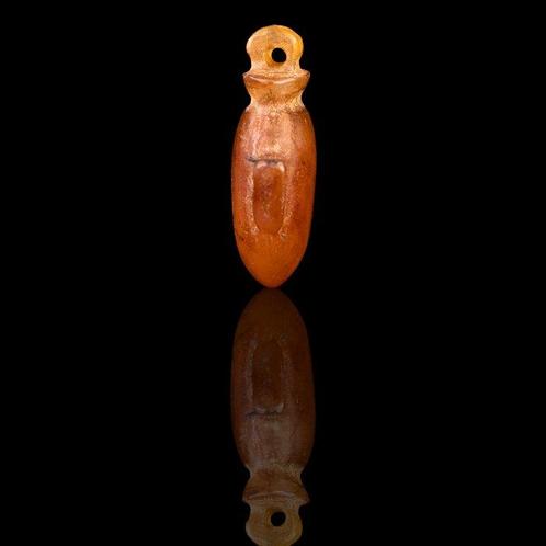 Oud-Egyptisch Carneliskheart Slagader Amulet (Zonder, Antiek en Kunst, Antiek | Overige Antiek