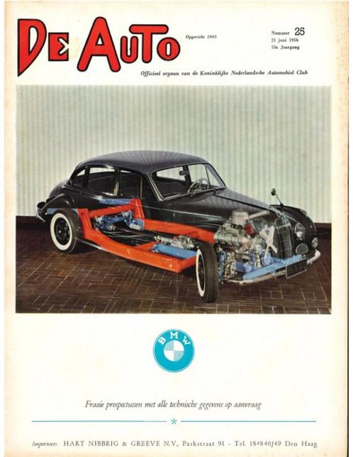 1956 DE AUTO MAGAZINE 25 NEDERLANDS, Boeken, Auto's | Folders en Tijdschriften
