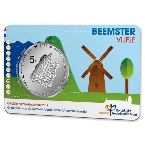 5 Euro 2019 Beemster UNC Coincard, Postzegels en Munten, Munten | Nederland, Verzenden