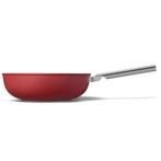 SMEG Wokpan Rood - 30cm, Huis en Inrichting, Keuken | Potten en Pannen, Verzenden, Nieuw