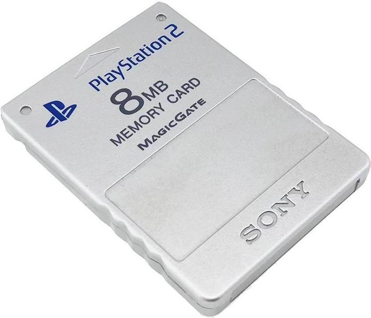 Sony PS2 Memory Card (Silver) (PlayStation 2), Spelcomputers en Games, Games | Sony PlayStation 2, Gebruikt, Verzenden