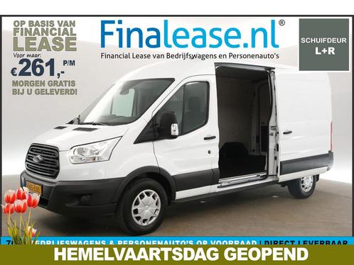 Ford Transit 350 2.0 TDCI L3H2 Trend 170PK Airco LED €261pm, Auto's, Bestelauto's, Lease, Handgeschakeld, Diesel, Ford, Wit, Verzenden