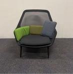 Tweedehands vitra Slow chair loungestoel, zwart, Huis en Inrichting, Fauteuils, Ophalen of Verzenden, Gebruikt, Stof