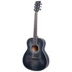 Fazley W55-COL-BK-3/4 ColourTune western gitaar zwart, Verzenden, Nieuw