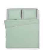 HEMA Dekbedovertrek 240x200/220cm percal groen, Huis en Inrichting, Slaapkamer | Beddengoed, Verzenden, Nieuw, Groen