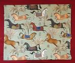 Exclusieve stof Chaval dOrient met rennende paarden