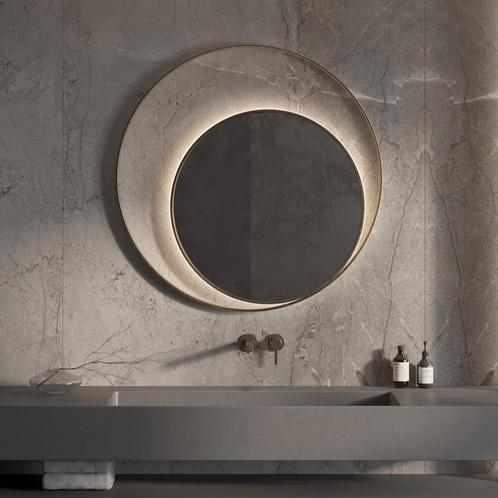 Designspiegel Martens & Meijer Athene Rond met Frame en, Doe-het-zelf en Verbouw, Sanitair, Bad, Nieuw, Ophalen of Verzenden