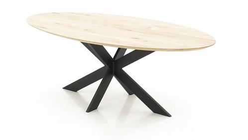 Ovale eiken tafel Krús Lyts vanaf €1330,- TOP Kwaliteit NL, Huis en Inrichting, Tafels | Eettafels, 100 tot 150 cm, 200 cm of meer