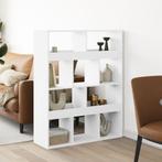 vidaXL Kamerscherm 100x33x125,5 cm bewerkt hout wit, Verzenden, Nieuw, Overige houtsoorten