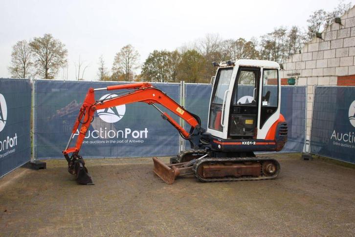 Veiling: Rupsgraafmachine Kubota KX61-2 Diesel 18.4kW, Zakelijke goederen, Machines en Bouw | Kranen en Graafmachines, Graafmachine
