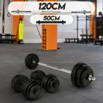 Halterstang met dumbellset 35 kg en 2x 15 kg totaal 65 kg, Sport en Fitness, Fitnessmaterialen, Verzenden, Nieuw