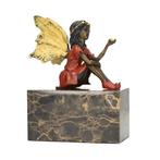 Beeldje - Fee / Engel - Brons, Marmer