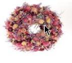 Krans Droogbloemen Fleuri Pink 40cm krans droogbloemen, Huis en Inrichting, Ophalen of Verzenden, Nieuw