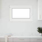 vidaXL Kelderraam RISOR 90x70 cm draai-kiep DIN links wit, Doe-het-zelf en Verbouw, Glas en Ramen, Verzenden, Nieuw