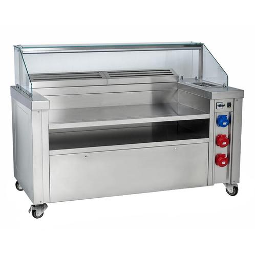 GGM Gastro | Mobiel kookstation - 1600x850mm - hoogte: |, Zakelijke goederen, Horeca | Keukenapparatuur, Verzenden